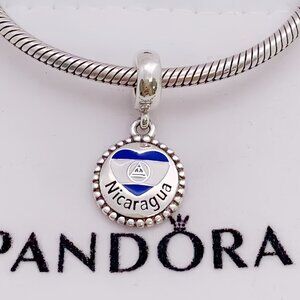 Pandora Nicaragua Flag Exclusive Charm Pendant